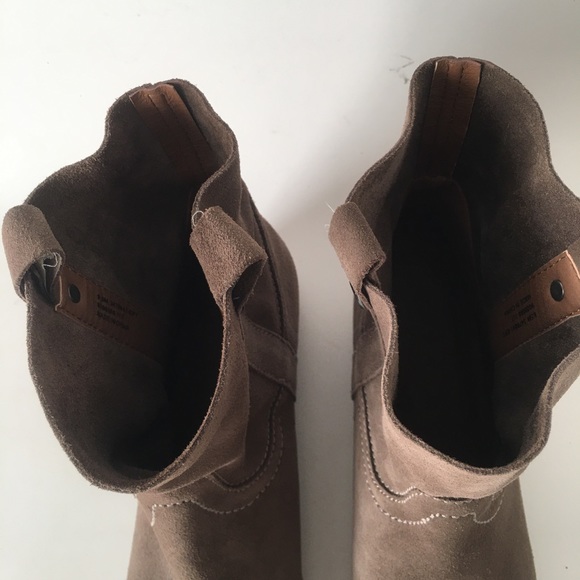 Frye & Co 9.5M Ankle boots Taupe Beige Suede - Picture 8 of 13